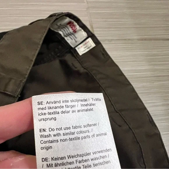 Fjallraven Men's Cargo Pants in Brown and Black - Picture 7 of 13